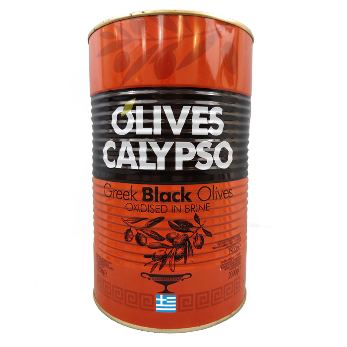 Маслини черни цели CALYPSO 70/90 2.5 кг