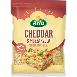 Чедър и Моцарела настъргано Arla 175 г