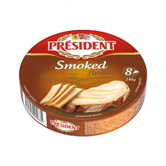 Топено сирене ПУШЕНО порции /секторно/ President 140 г
