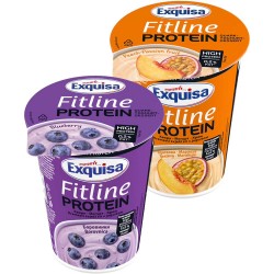 Кварк йогурт Боровинка/Праскова и маракуя  EXQUISA FITLINE 2 х 400 г