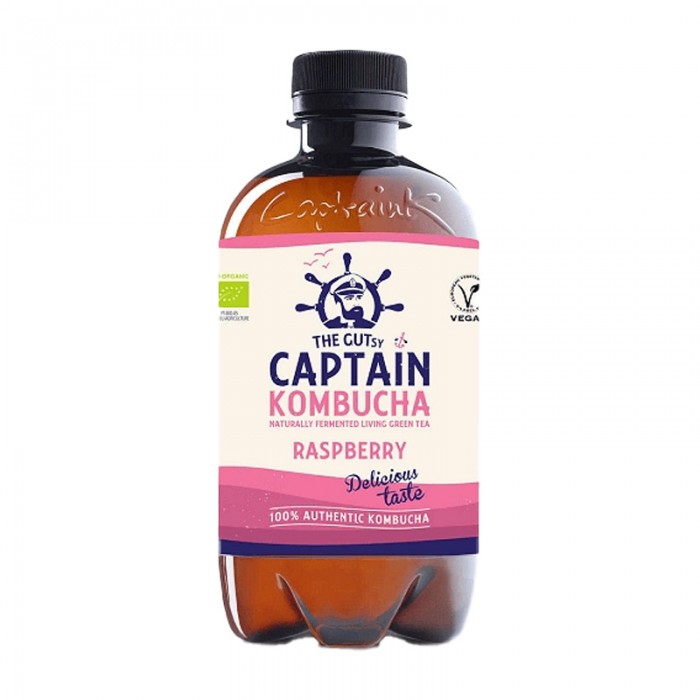 Комбуча fresh МАЛИНА The GUTsy Capitain 400 мл