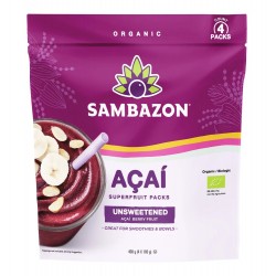 Асаи Био замразено Unsweetened Superfruit Pack 4 x 100 г — без захар