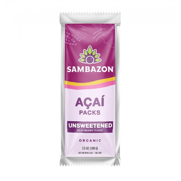 Асаи Био замразено Unsweetened Superfruit Pack 4 x 100 г — без захар